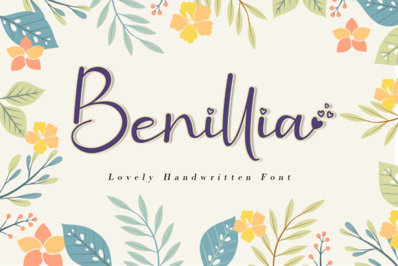 Benillia: The Sweet Handwritten Font for Scroll-Stopping Visuals