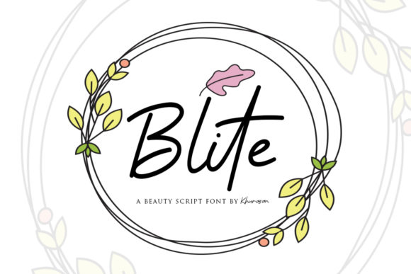 Blite: A Script Handwritten Font for Modern Web Design