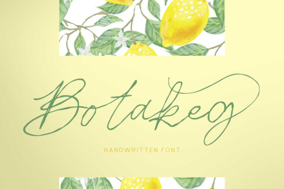 Botakeg: A Delicate Handwritten Typeface for Modern Web Design