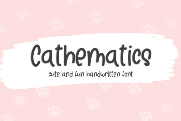 Cathematics: The Quirky Handwritten Font for Standout Crafts