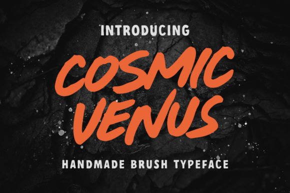 Cosmic Venus: The Brushed Typeface for Bold Brand Identity