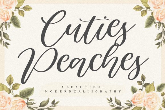 Cuties Peaches: The Perfect Script Handwritten Font for Makers
