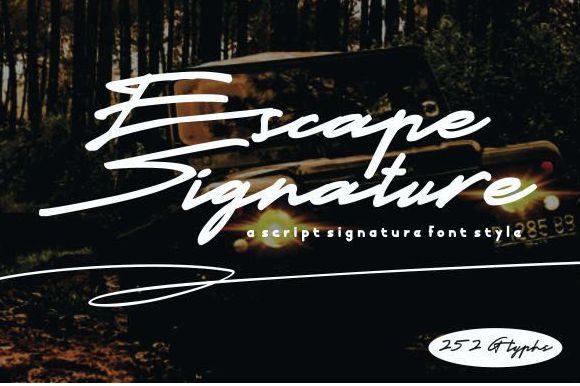 Escape Signature: The Elegant Handwritten Typeface for Editorial Design