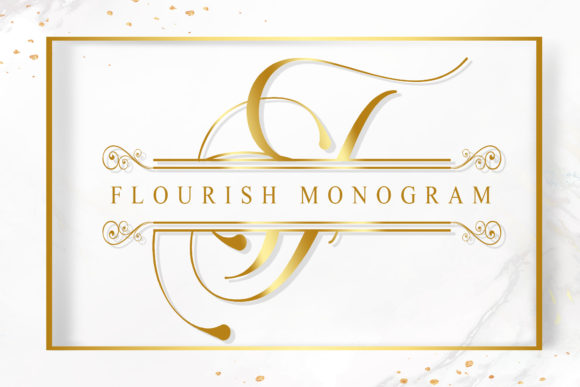 Flourish Monogram: The Elegant Script Handwritten Font for Digital Branding