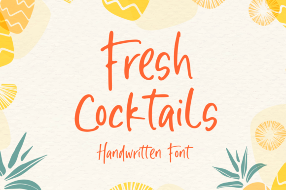 Fresh Cocktails: A Timeless Script Handwritten Font for Modern Brands