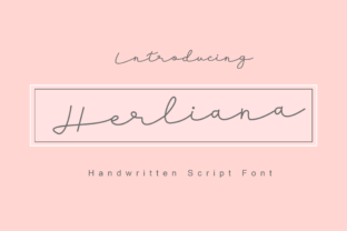 Herliana: A Romantic Script Handwritten Font for Creative Branding