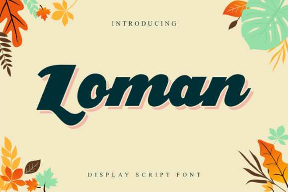Loman Vintage Handwritten Font for Bold Craft Projects