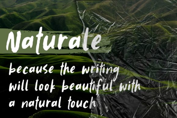 Naturale: A Brushed Script Handwritten Font for Standout Campaigns