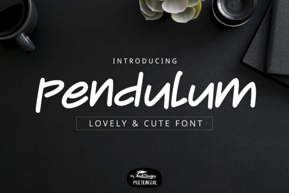 Pendulum: The Cute Handwritten Font for Crafts and Labels