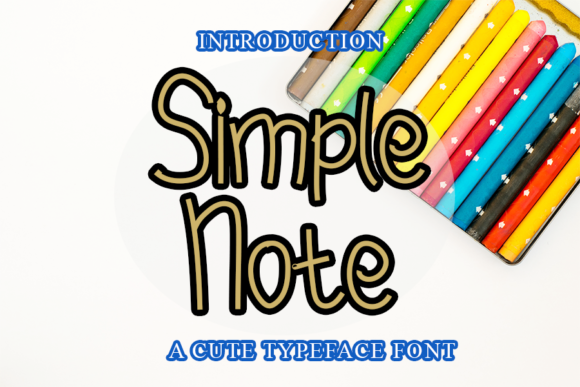Simple Note: The Sweet Handwritten Font for Creative Crafts