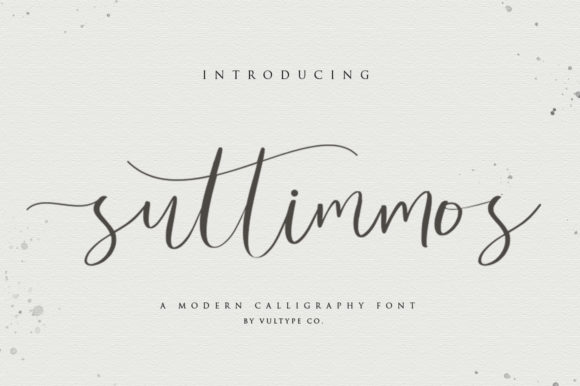 Suttimmos: The Delicate Handwritten Font for Elegant Branding