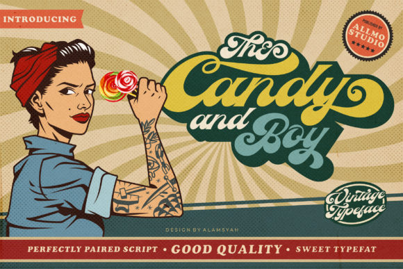 The Candy and Boy: A Retro Handwritten Typeface for Standout Campaigns