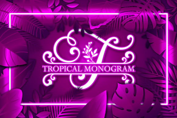 Tropical Monogram: The Elegant Handwritten Font for Crafters