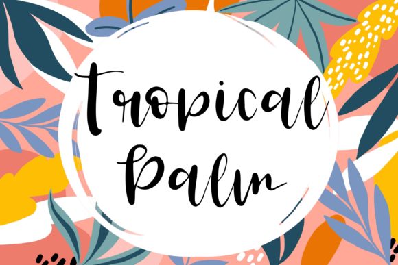 Tropical Palm: The Perfect Handwritten Font for Elegant Branding