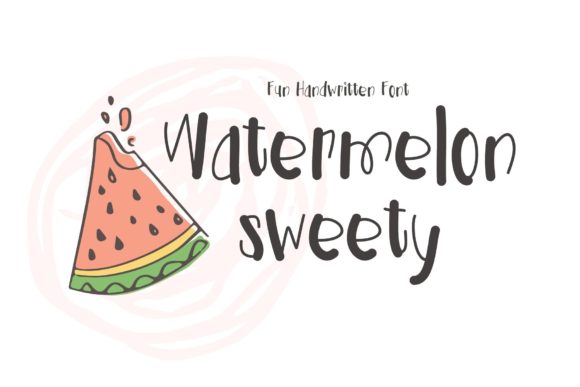 Watermelon Sweety: The Handwritten Font for Scroll-Stopping Visuals
